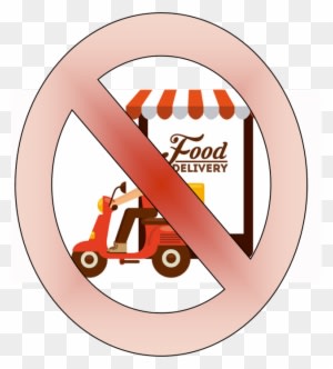Outside Food Delivery Services - Food Delivery Cartoon - Transparent PNG Free Download