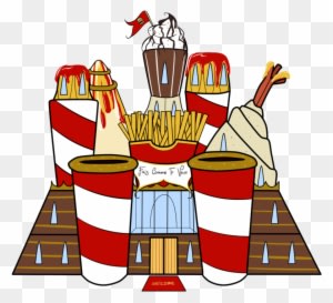 The Fast Food Castle By Wi-fu - Food Castle Cartoon - Transparent PNG Free Download