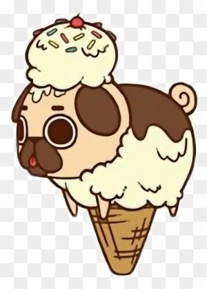 Report Abuse - Drawing Of Food Cute Pugs - Transparent PNG Free Download