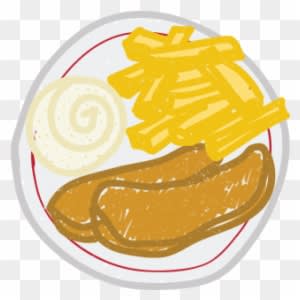 Food Sketch Stickers Messages Sticker-4 - Foods Cartoon Sketch Png - Transparent PNG Free Download