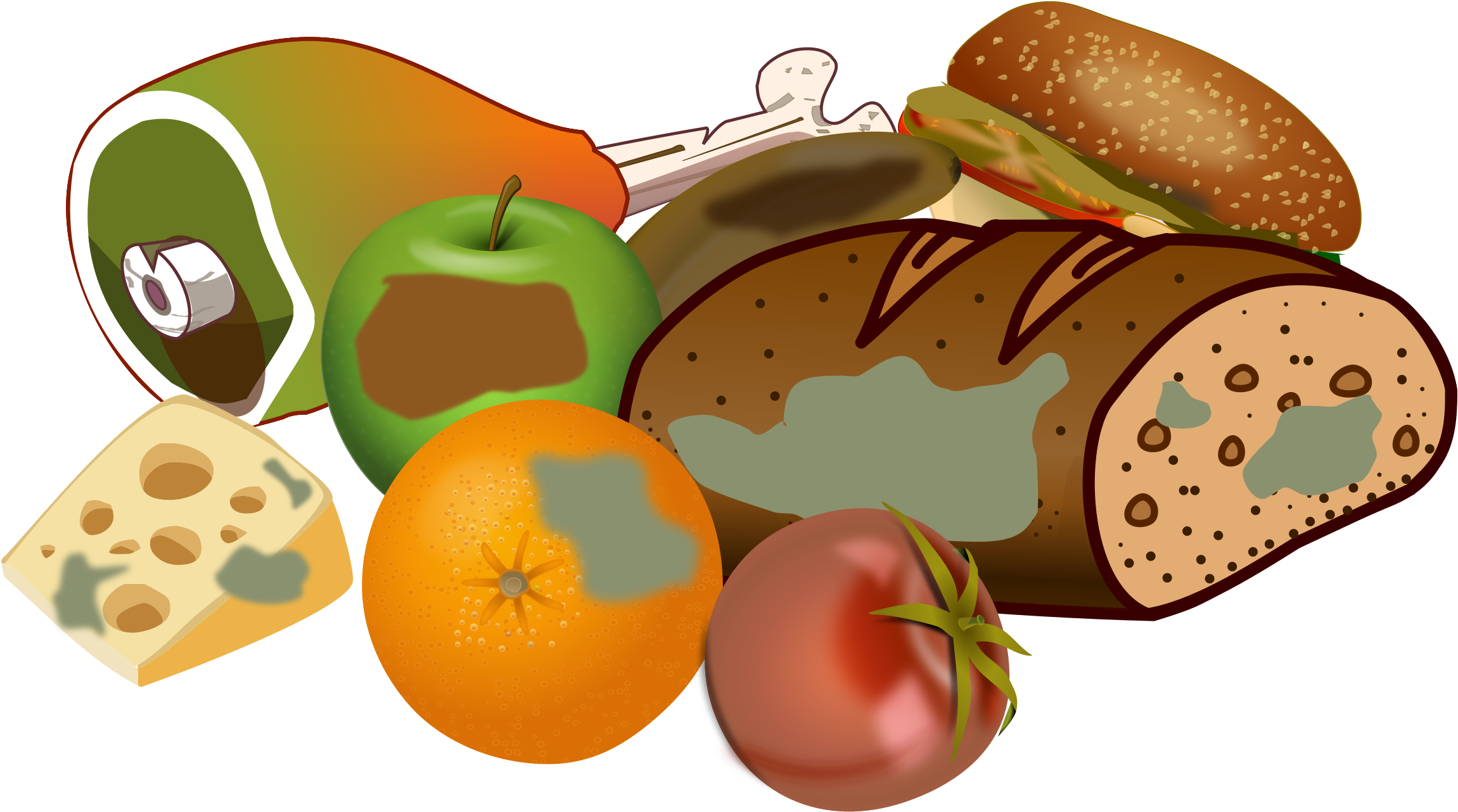 Meat Clipart Rotten - Food Waste Clip Art - Transparent PNG Free Download