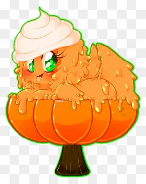 Pumpkin Pudding Slime Girl - Food Slime Girl - Transparent PNG Free Download