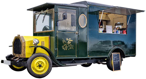 Classic Car Clipart Transparent - Food Truck Old Png - Transparent PNG Free Download