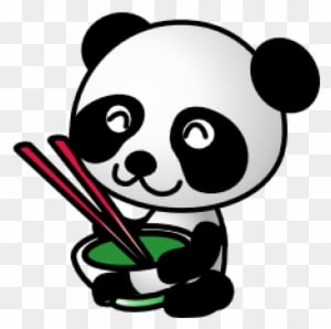 Panda Eating Chinese Food - Transparent PNG Free Download