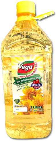 Sunflower Oil 3l - Vega Foods - Transparent PNG Free Download