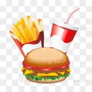 Fast Food Hamburger Fries And Drink Menu Preview Png - Fast Food Hamburger Fries And Drink Pillow Case - Transparent PNG Free Download