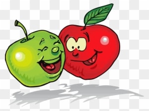 Apple Green Red Clipart Png - Healthy Food Clipart Free - Transparent PNG Free Download