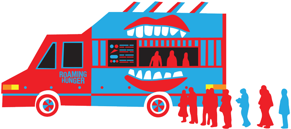 Food Truck Red And Blue - Transparent PNG Free Download