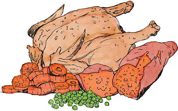 Grain Free Puppy Food Chicken With Sweet Potato Carrots - Food - Transparent PNG Free Download