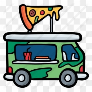 Pizza Truck - Food Truck - Transparent PNG Free Download