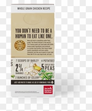 The Honest Kitchen Whole Grain Chicken Recipe Dehydrated - Food - Transparent PNG Free Download