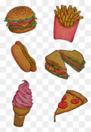 Transparency Stickers - Fast Food - Transparent PNG Free Download