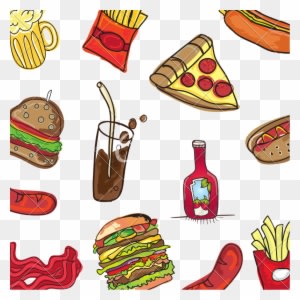 Fast Food Background - Food - Transparent PNG Free Download