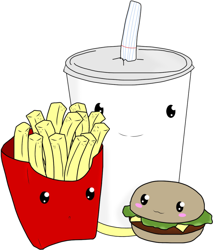 Chibi Fast Food By 1tomboy Chibi Fast Food By 1tomboy - Food Chibi Png - Transparent PNG Free Download