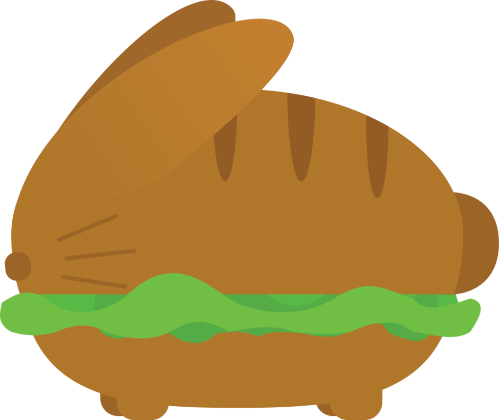 Lettuce Bun Bun By Radioactiveflowers - Fast Food - Transparent PNG Free Download