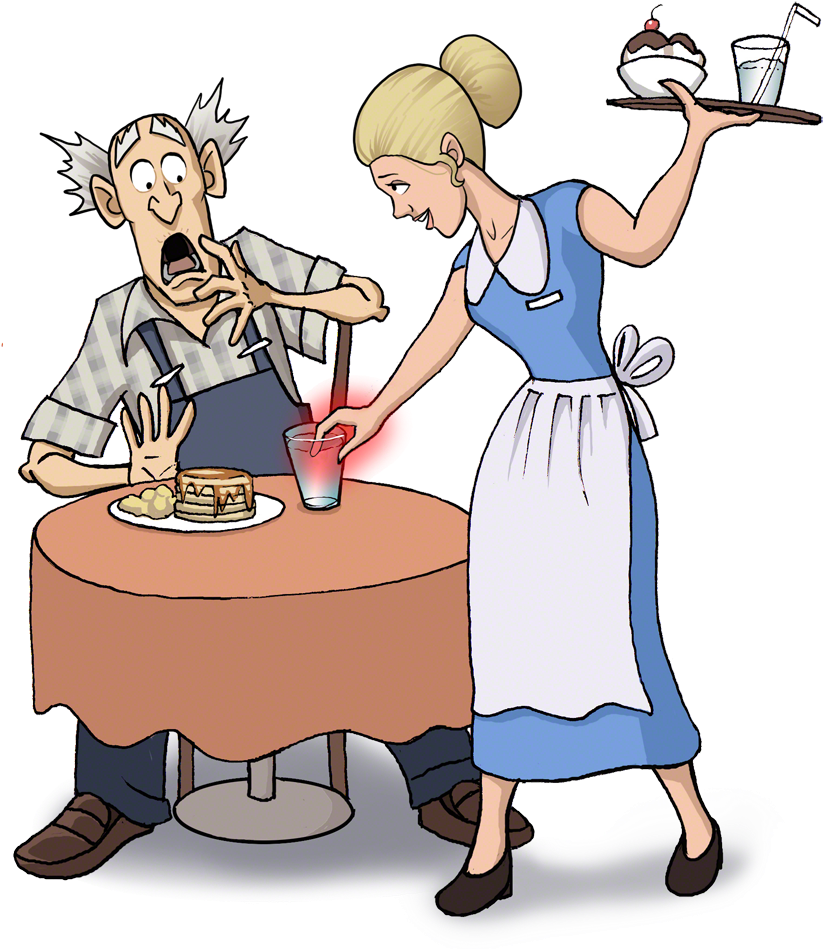 Never Touch The Top Rim Of A Cup - Food Handling Clipart - Transparent PNG Free Download