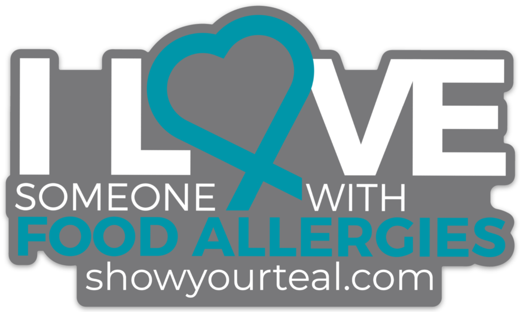 I Love Someone With Food Allergies Car Decal - Love Someone With Food Allergies - Transparent PNG Free Download