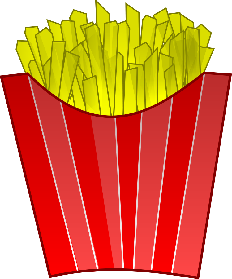 French Fries Clipart Salty Food - Clip Art Food Png - Transparent PNG Free Download