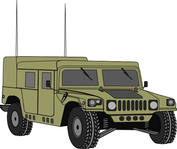 Free Vector Hummer Clip Art - Military Vehicle Clip Art - Transparent PNG Free Download