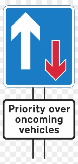 Priority Over Oncoming Vehicles Clip Art - Priority Over Oncoming Vehicles - Transparent PNG Free Download
