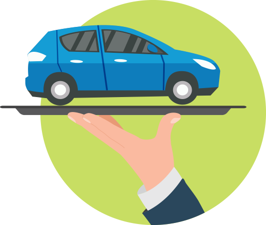 Illustration Of An Ev On A Platter - Electric Vehicle - Transparent PNG Free Download