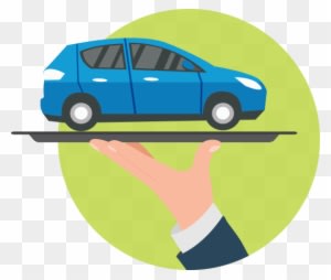 Illustration Of An Ev On A Platter - Electric Vehicle - Transparent PNG Free Download
