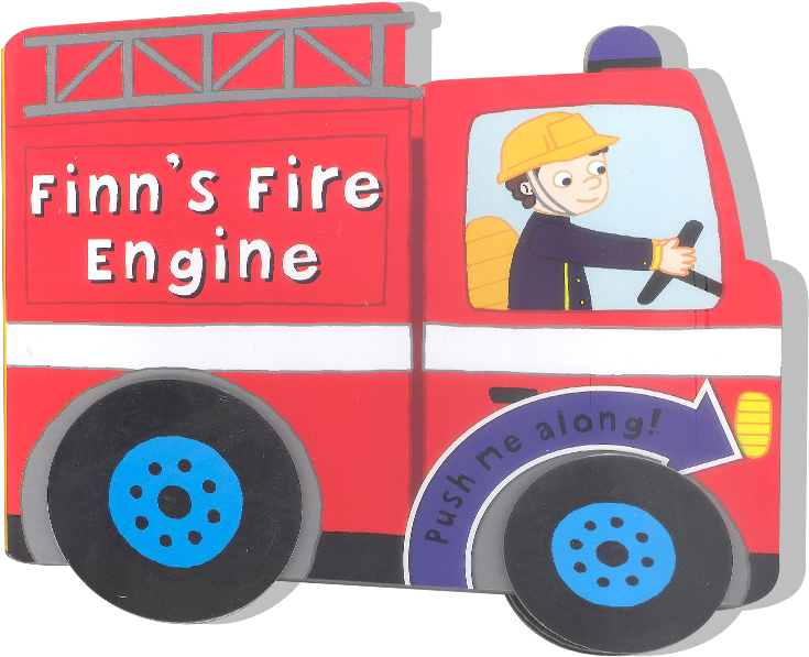 Picture Of Wheeled Vehicle Book-finn's Fire Engine - Vehicle - Transparent PNG Free Download