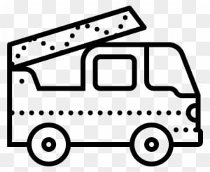 This Is A Fire Truck That Has A Ladder Attached To - Recreational Vehicle - Transparent PNG Free Download