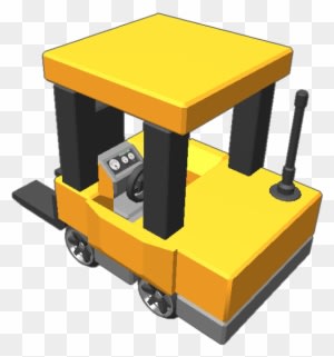 Improved Version Of The Original Blocksworld Forklift - Toy Vehicle - Transparent PNG Free Download
