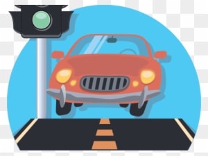 Clipart Library Light Street Corner Free On Girl - Road Traffic Vehicle Art - Transparent PNG Free Download