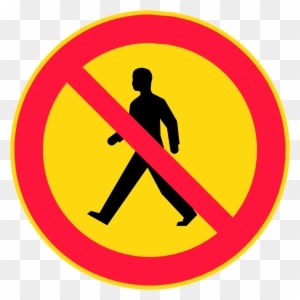 Jalankulku - Vehicle No Entry Sign - Transparent PNG Free Download
