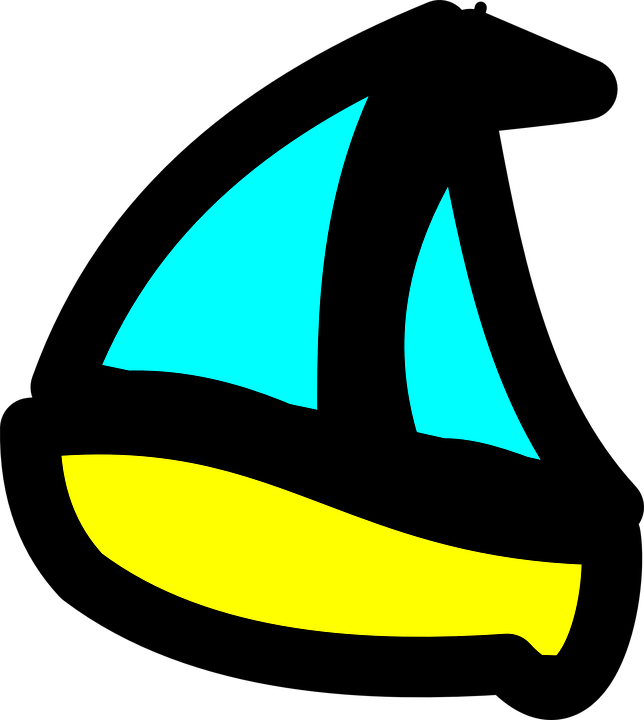Sailing Boat Ship Boat Cartoon Vehicle Sail Float - Cartoon Boat - Transparent PNG Free Download