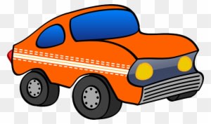 Racing Car Car, Funny, Orange, Vehicle, Automobile, - Car Cartoon Clipart - Transparent PNG Free Download
