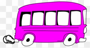 Bus School Bus Pink Transportation Vehicle - Bus Clip Art - Transparent PNG Free Download
