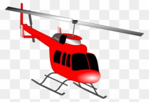 Helicopter Rotors Flying Vehicle Red Helic - Helicopter Clipart - Transparent PNG Free Download