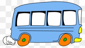 Bus Cartoon Speeding Cute Vehicle Isolated - Bus Animado Png - Transparent PNG Free Download