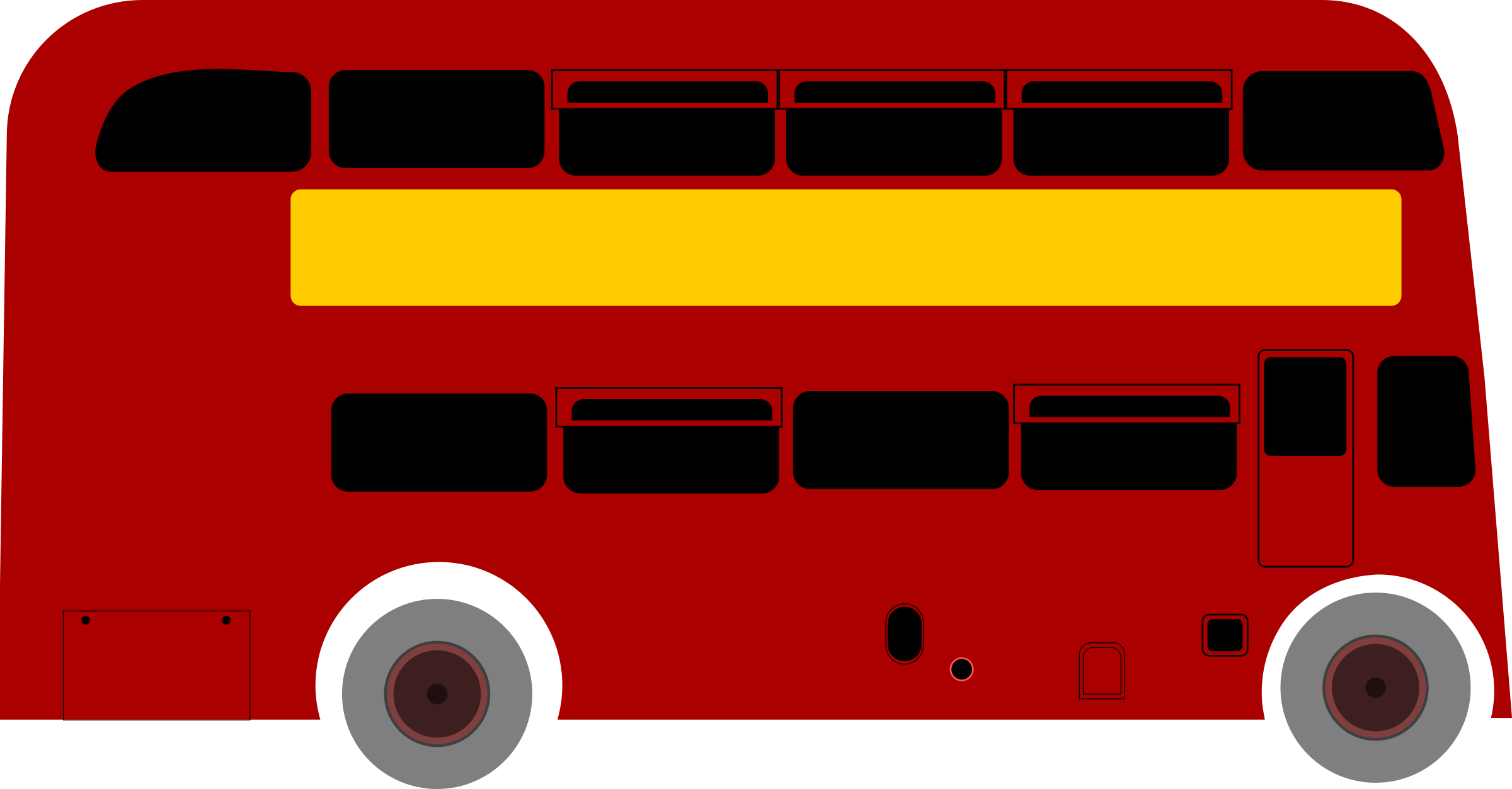 Double Deck Bus Clipart By Sheikh Tuhin - Double Decker Clipart - Transparent PNG Free Download