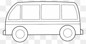 Vintage Bus, Van, Vw, Automobile, Car, Vehicle, Vintage - รูป รถ การ์ตูน ขาว ดำ - Transparent PNG Free Download