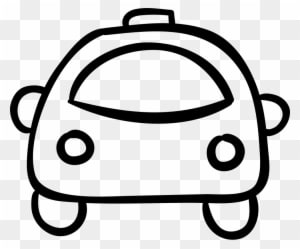 Car Hand Drawn Rounded Outlined Vehicle Comments - Caritas Kawaii Para Pintar - Transparent PNG Free Download