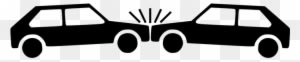 Accident Car Collision Crash Vehicle Accid - Car Crash Black And White - Transparent PNG Free Download