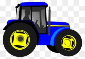 Tractor Vehicle Machine Engine Agriculture - Blue Tractor Clipart - Transparent PNG Free Download