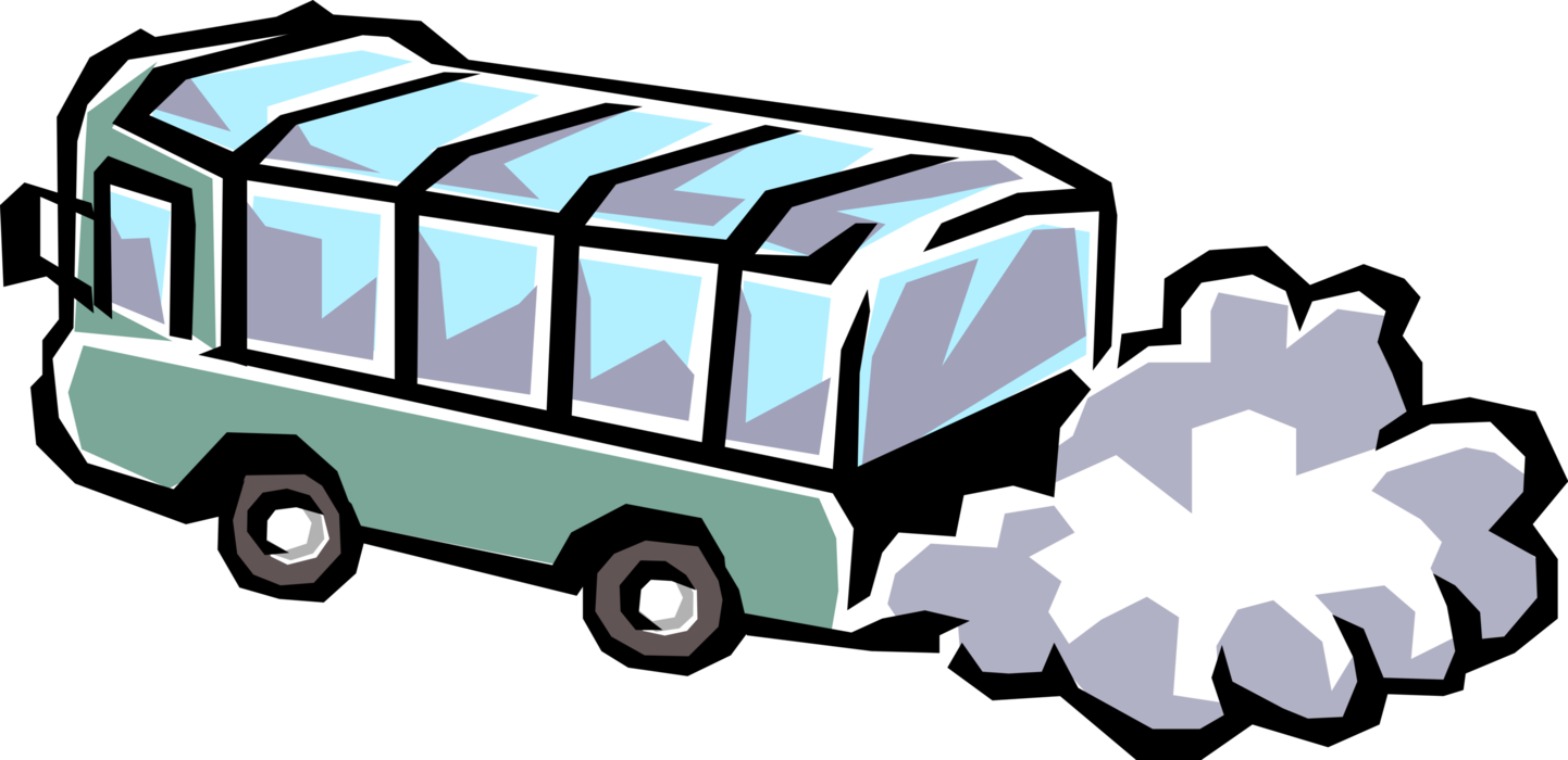 Vector Illustration Of Passenger Tour Bus Vehicle Spews - Vector Illustration Of Passenger Tour Bus Vehicle Spews - Transparent PNG Free Download