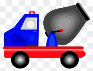 Construction Vehicle Mixer Cement Truck Basic Clipart - Concrete Mixer - Transparent PNG Free Download