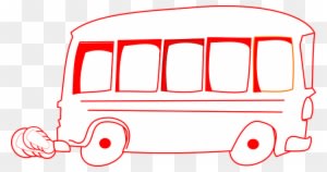Bus, Red, Vehicle, Transportation - Mobil Bus Merah - Transparent PNG Free Download
