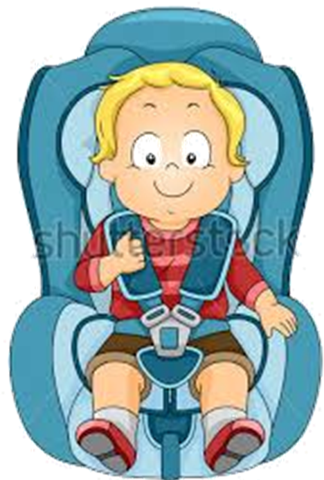All Children 4 Years Of Age, But Less Than 8 Years - Baby In Car Seat Cartoon - Transparent PNG Free Download
