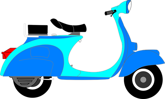 Scooter Blue Two-wheeler Vehicle Transport - Two Wheeler Clipart Png - Transparent PNG Free Download