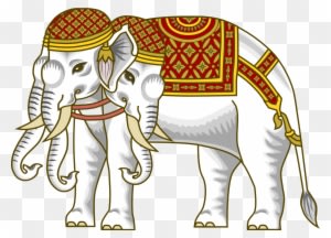 The Airavata , Vehicle Of The Hindu God Indra, Depicted - White Elephant Six Tusks - Transparent PNG Free Download