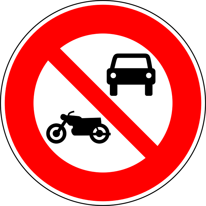 No Motor Vehicles, No Motorcycles, Traffic Sign, Sign - Imagenes De Señales Reguladoras - Transparent PNG Free Download