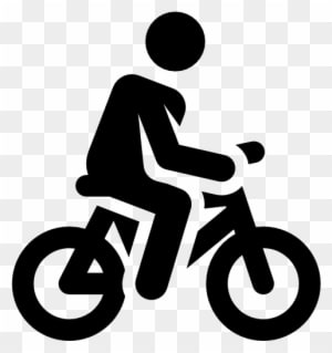 Bonsai Clipart Cartoon - Stickman On A Bike - Transparent PNG Free Download