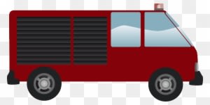 Emergency Fire Engine, Firemen, Van, Vehicle, Emergency - Mobil Pemadam Kebakaran Vektor - Transparent PNG Free Download